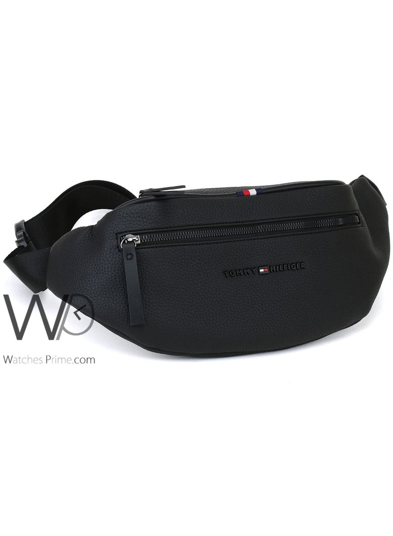 Tommy Hilfiger Denim Tommy Hilfiger Leather Spirit Waist Belt Black Bag Men - Image 1