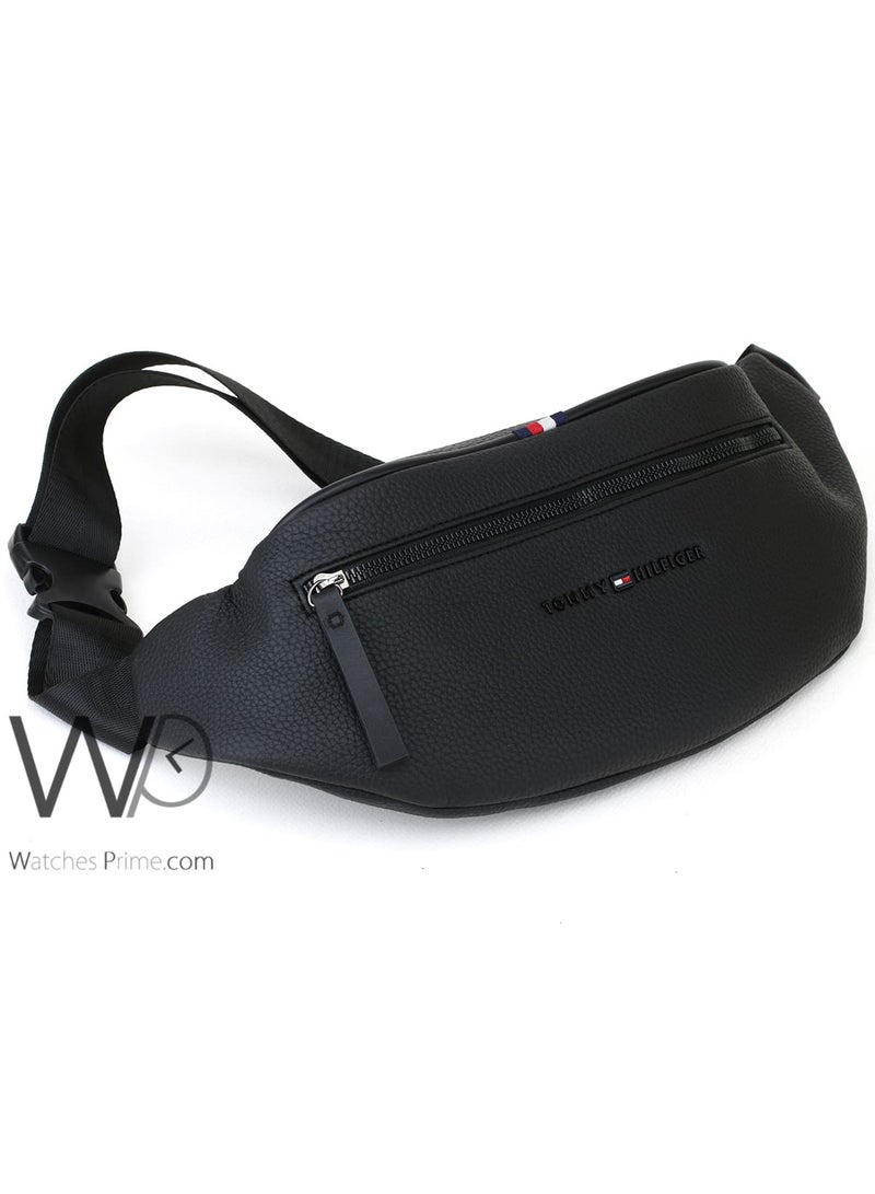 Tommy Hilfiger Denim Tommy Hilfiger Leather Spirit Waist Belt Black Bag Men - Image 4