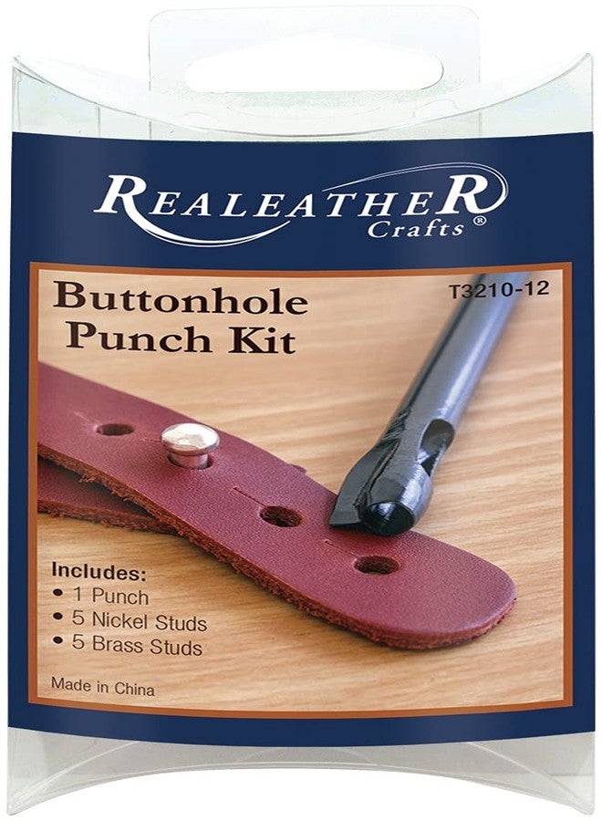 ريليذر مثقاب أزرار من Realeather Crafts، فضي - Image 1