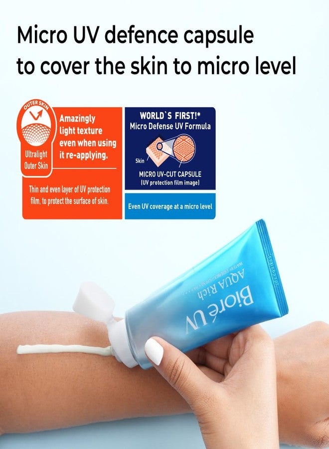 Bioré UV Aqua Rich Watery Essence SPF50+ PA++++ Sunscreen 70g, All - Image 5