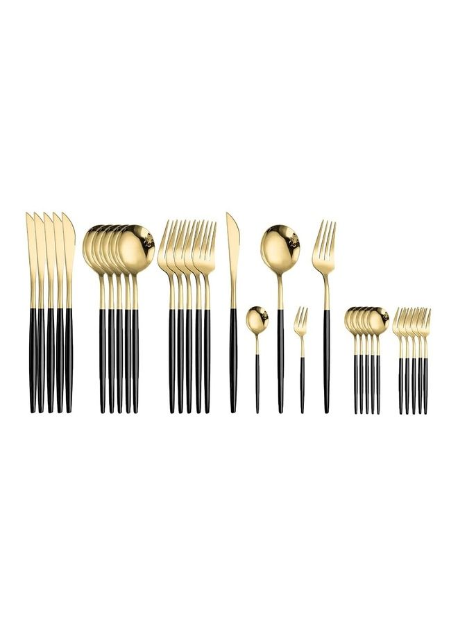 NIBEMINENT 30-Piece Cutlery Set Multicolour