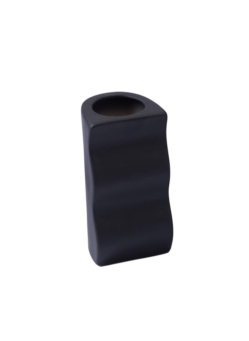 The Decor Lane - The Decor Lane Modern Decorative Vases for Home Decor | Centerpieces | Kitchen | Office or Living Room - 7 Inch & 8.5 Inches (Black Pillers Set of 2) - Image 1