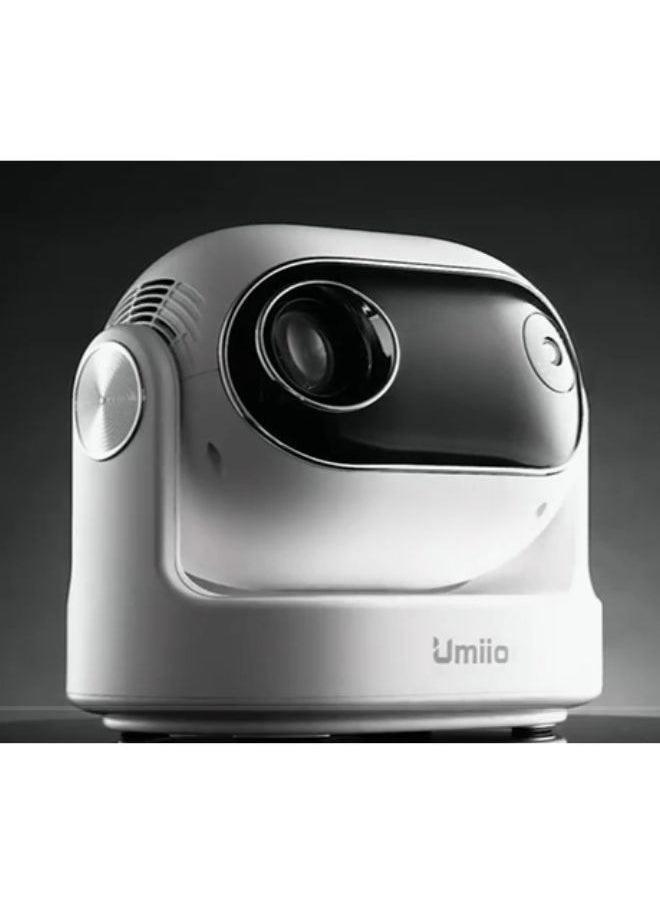 Umiio - Umiio U30 Smart Projector 1080P Full HD, 4K Supported 180° Adjustable Lens, WiFi 6 & Bluetooth, Portable LED Projector for Home Theater & Outdoor Use, HDMI/USB/Audio, Remote Control - Image 1