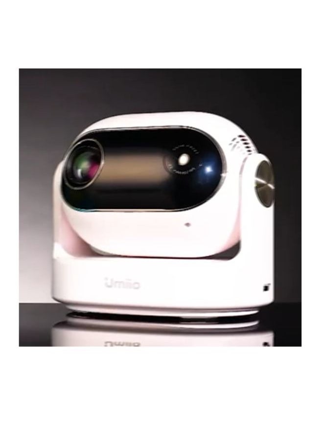 Umiio - Umiio U30 Smart Projector 1080P Full HD, 4K Supported 180° Adjustable Lens, WiFi 6 & Bluetooth, Portable LED Projector for Home Theater & Outdoor Use, HDMI/USB/Audio, Remote Control - Image 1