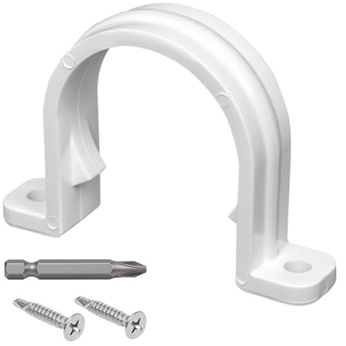 Oovivat 20 Set PVC conduit pipe strap clamps Φ32 MM - SCH 1 IN,Two Hole plastic pipe clips - Image 1