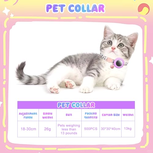 TecoKart® Holder for Airtag Cat Collar Kitten Collar with Bell Cat Belt Breakaway Puppy Collar for Mini Dogs & Cat - Image 5