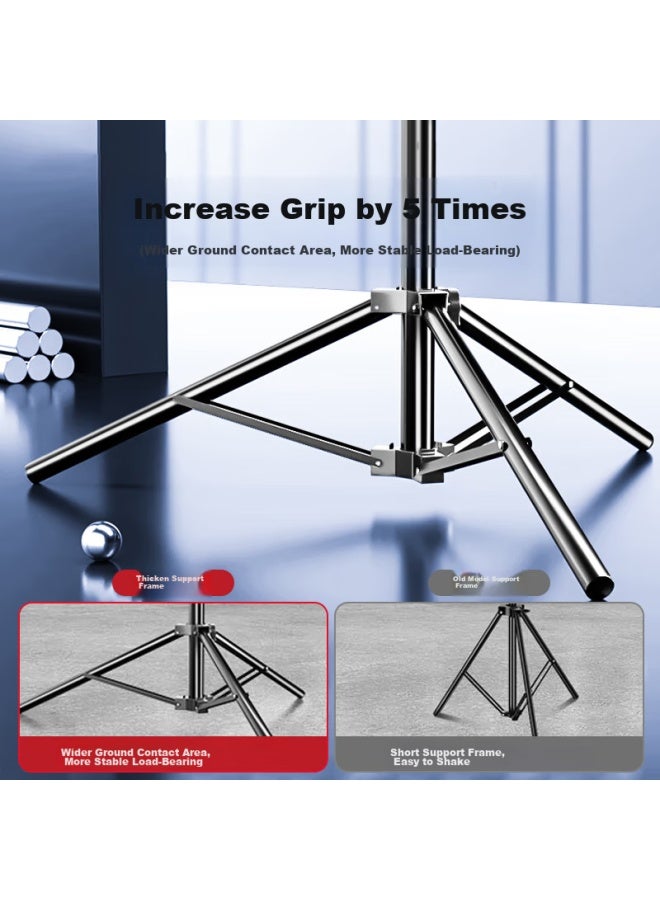BEIYANG Photography Backdrop Stand, Pvc Board Gradient Soft Light Paper Backdrop Frame, Photography Studio Backdrop Stand, Photography Equipment, 200*200 T-shaped Frame - Image 3