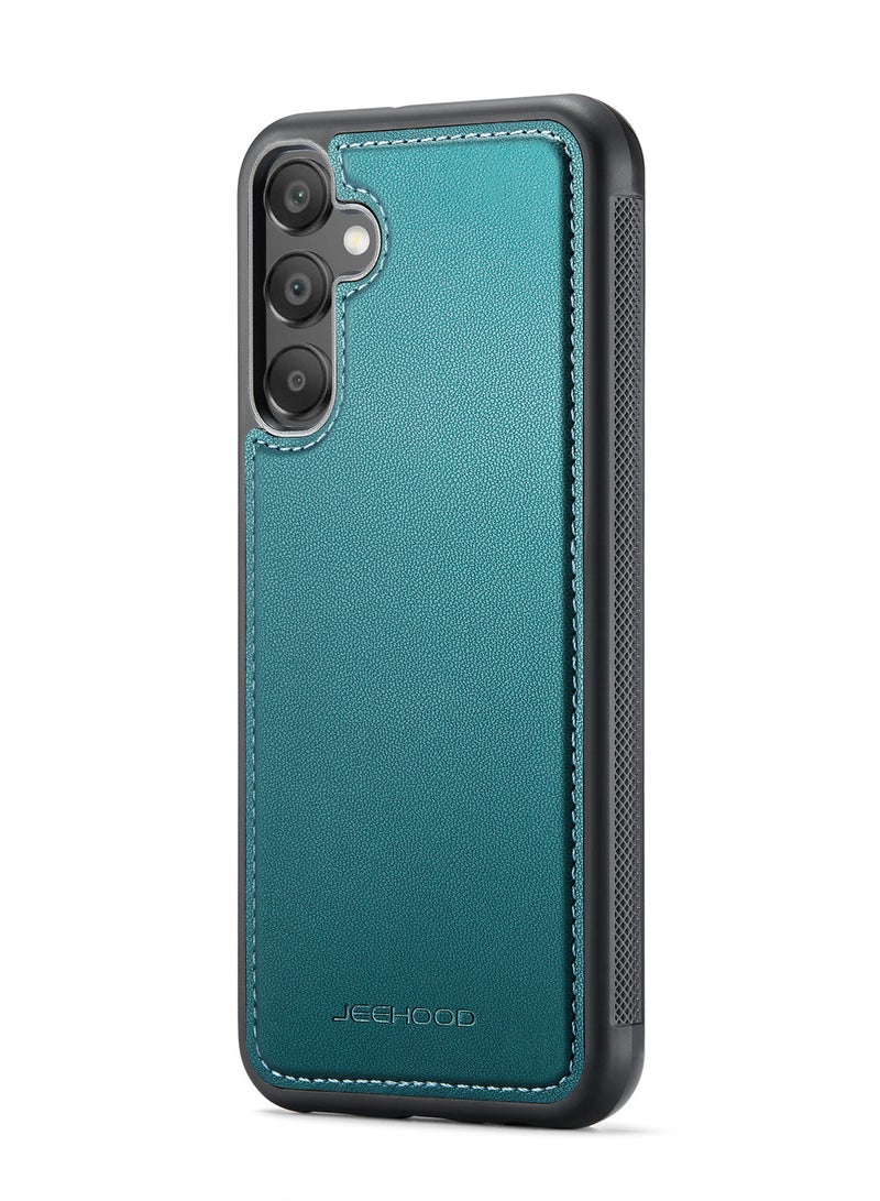 JEEHOOD CaseMe Phone Case Compatible with Samsung Galaxy A55 Luxury PU Leather Back Cover Cover Compatible with Samsung Galaxy A55 - Green - Image 1
