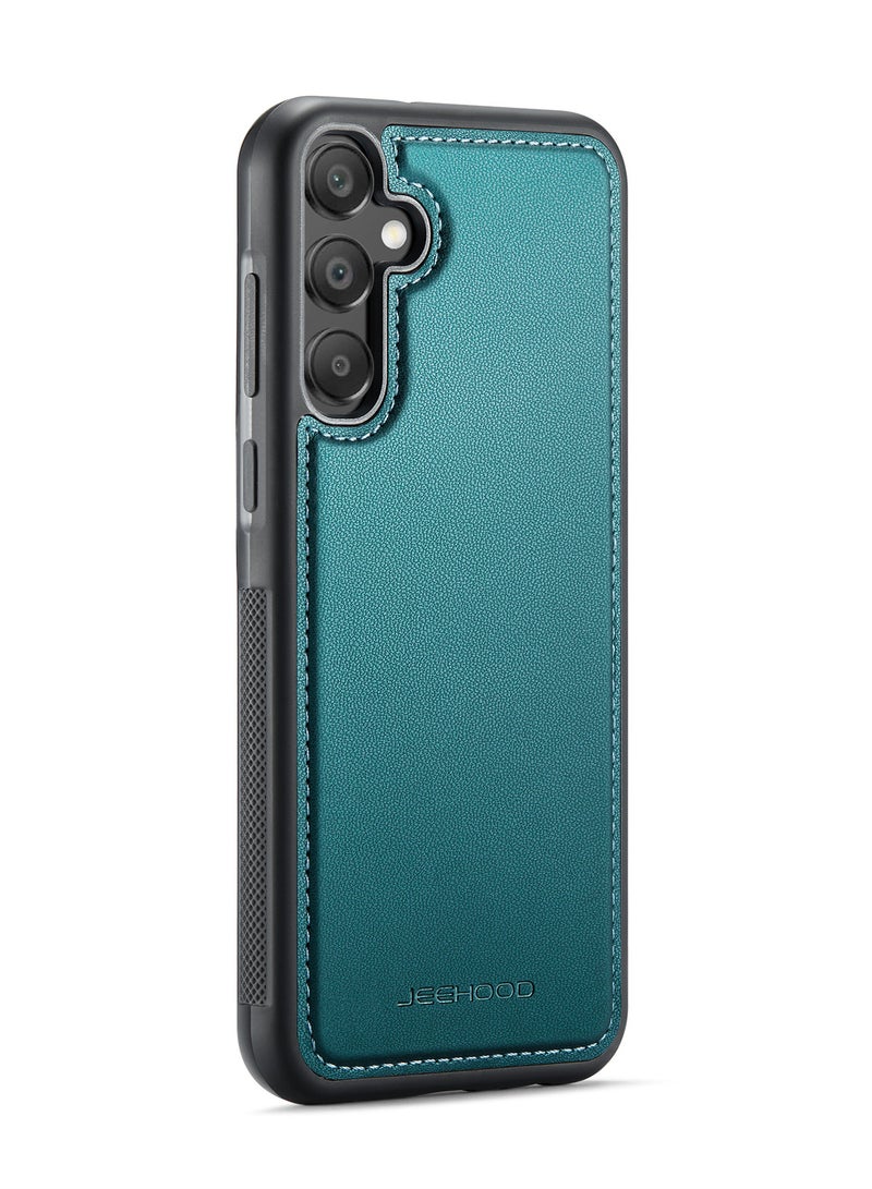JEEHOOD CaseMe Phone Case Compatible with Samsung Galaxy A55 Luxury PU Leather Back Cover Cover Compatible with Samsung Galaxy A55 - Green - Image 2