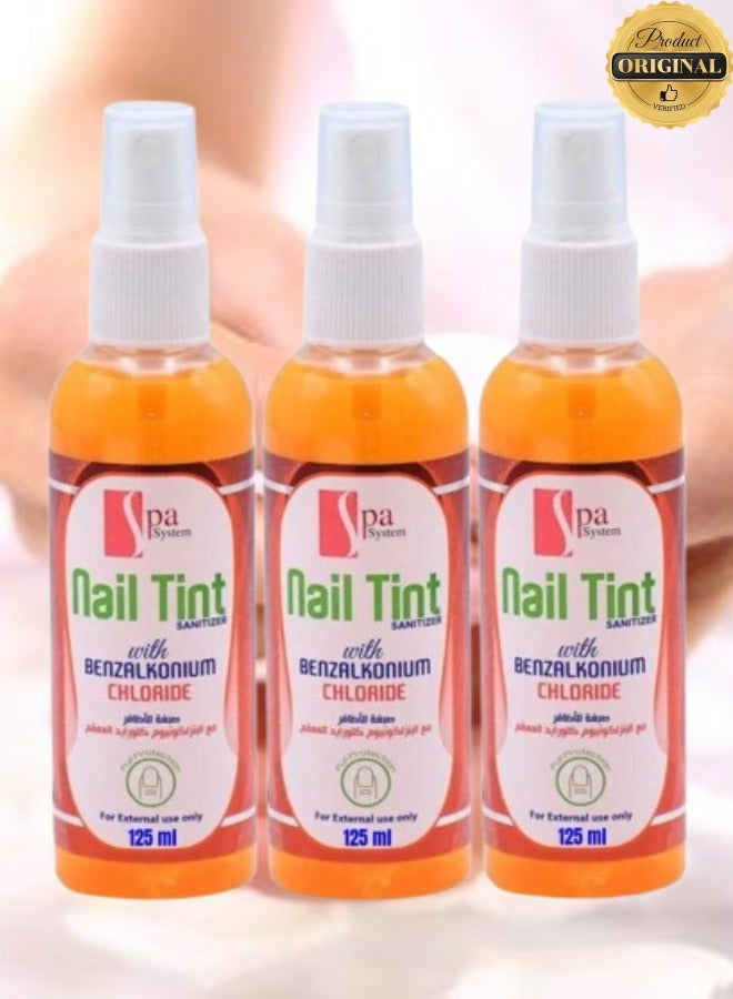 سبا سيستم 3 قطع صبغة أظافر بكلوريد البنزالكونيوم للاستخدام الخارجي فقط 125 مل - Image 1