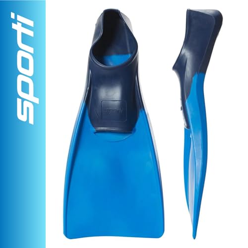 Sporti AdultKids Long Swim Fins Floating Fin for Swimming Snorkeling Swim Flippers for Training BlueNavy M 89 W 910 - Image 3