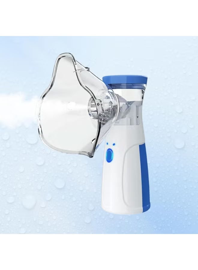 Portable Mesh Nebulizer - Ultrasonic Humidifier for Adults & Kids | Quiet, Rechargeable Vaporizer for Home, Office & Travel Use - Respiratory Relief Inhaler