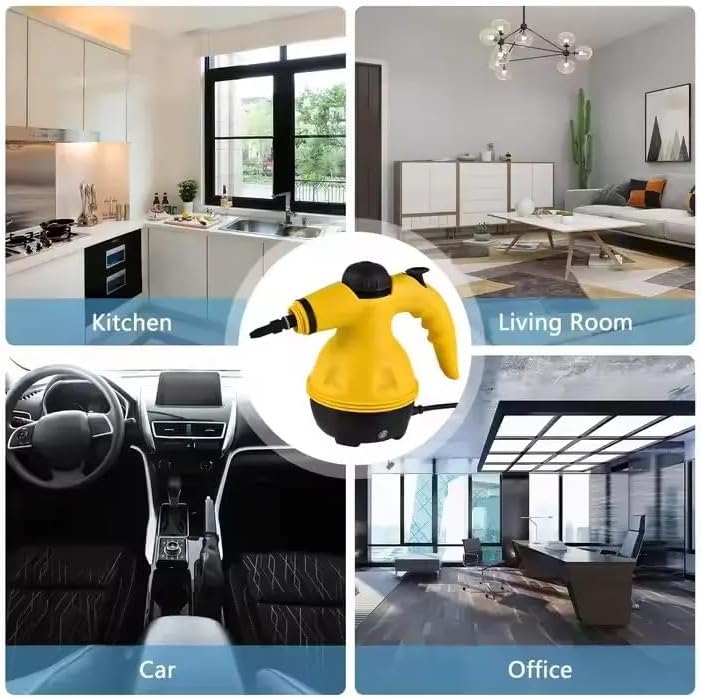 STARQ® - جهاز تنظيف بالبخار محمول 9 في 1 للاستخدام المنزلي والسيارات والأثاث، يعمل بدرجة حرارة عالية لإزالة البقع العنيدة عن أسطح المطبخ والحمام وأرضيات السيارات والستائر والمراتب وأسطح المطبخ. - Image 3