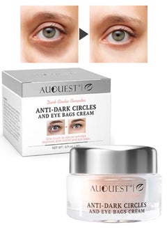 AuQuest Anti Dark Circles & Eye Bags Cream Reduce Wrinkle Dark Circles Puffiness & Eye Bags Under Eye Cream for Dark Circles and Puffiness Delicate Skin Under Eye with Peptides & Caffeine 20g  - Image 1