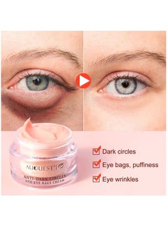 AuQuest Anti Dark Circles & Eye Bags Cream Reduce Wrinkle Dark Circles Puffiness & Eye Bags Under Eye Cream for Dark Circles and Puffiness Delicate Skin Under Eye with Peptides & Caffeine 20g  - Image 2
