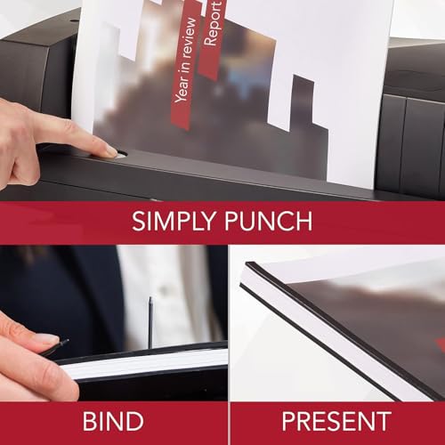 GBC Binding Machine, Manual 200 Sheet Binding Capacity, Electric Punches 24 Sheets, VeloBind V110E (7704260) - Image 4