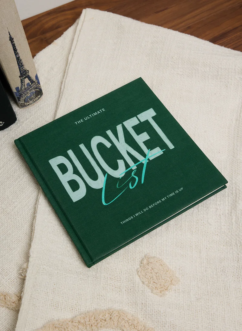 Typo Green Bucket List Journal Diary