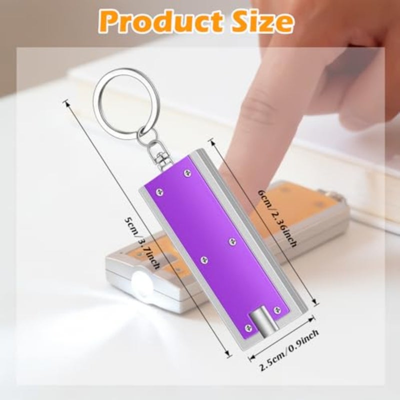 PCS Mini Keychain Flashlights Bulk, Powerful LED Metal Carabiner Clip Lights, Compact Emergency Lights for Emergency Camping Outdoor Equipment Party Survival Kits - Image 4
