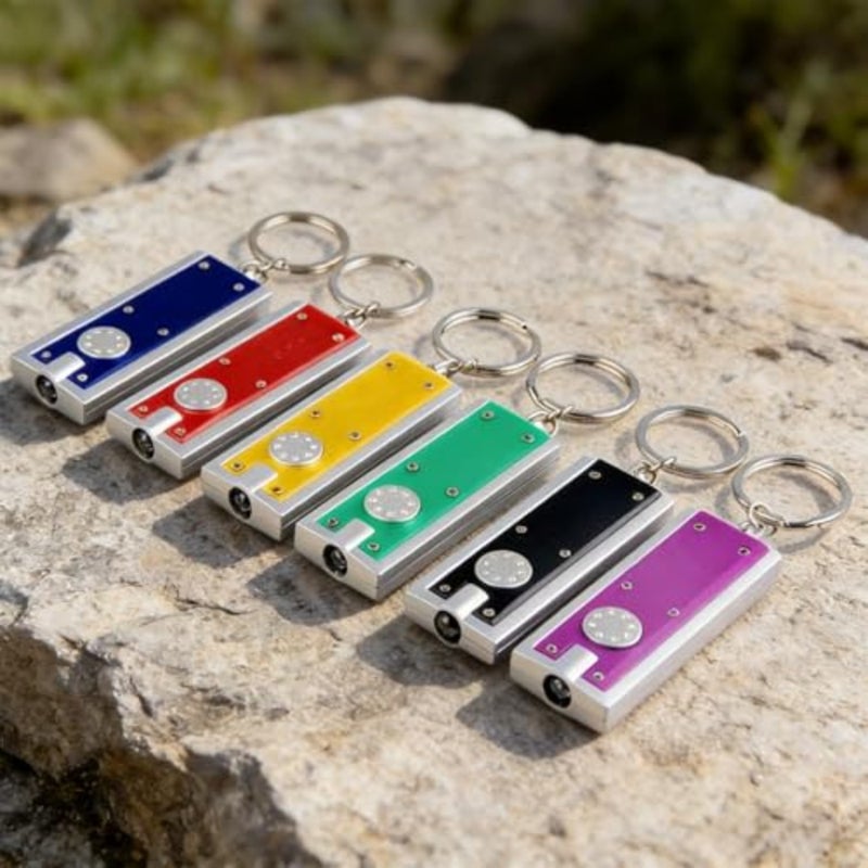 PCS Mini Keychain Flashlights Bulk, Powerful LED Metal Carabiner Clip Lights, Compact Emergency Lights for Emergency Camping Outdoor Equipment Party Survival Kits - Image 2