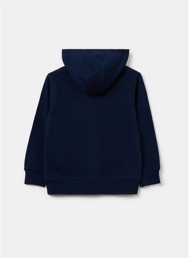او في اس Full-zip sweatshirt in French terry with hood