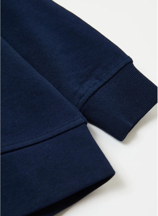 او في اس Full-zip sweatshirt in French terry with hood