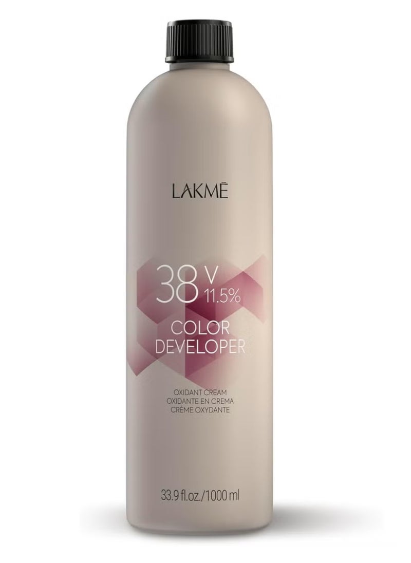 LAKME Oxidant Cream 38V 11.5% Color Developer 1000 ml 