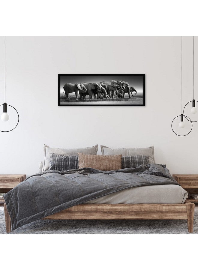 Americanflat Americanflat 12x36 Picture Frame with Polished Plexiglass - Gallery Style Frame with Engineered Wood - Signature Collection - Photo Frame for Wall Display - Black - Image 4
