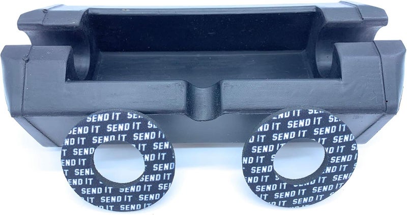 ThrottlePak SEND IT Bar Pad with FREE DONUTS Handlebar DIrtbike ATV Crossbar (BLACK, SQUARE) - Image 5