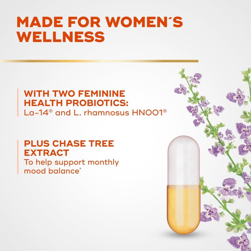 Align ألاين بروبيوتيك للنساء - بروبيوتيك مزدوج الفعالية للنساء - بروبيوتيك متعدد السلالات مع شجرة العفة يدعم صحة النساء ويخفف الانتفاخ العرضي والغازات وعدم الراحة البطنية - 42 كبسولة - Image 4