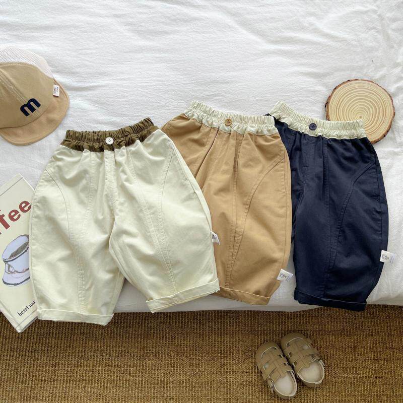 Versatile Baby Kids Solid Straight Pants 2026 Spring/Autumn - Image 1