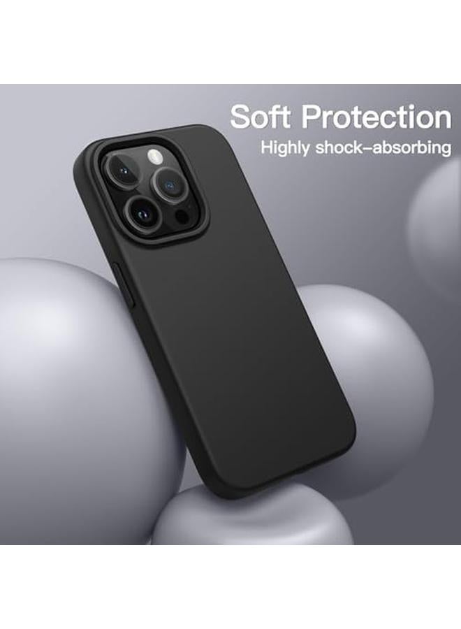 Jetech Silicone Case For Iphone 14 Pro Max 6.7 Inch Silky Soft Touch Full Body Protective Phone Case Shockproof Cover With Microfiber Lining Black - Image 3