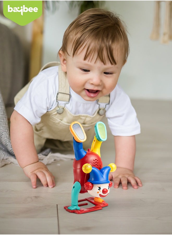 BAYBEE Baybee Dancing Joker Crazy Circus Toy Handstand Funny Cute Clown Joker Toys Dancing Toy Walking Clown Toy with Music LED Light Upside Down Fun Moving Toy Babies Toddlers and Kids  - Image 2