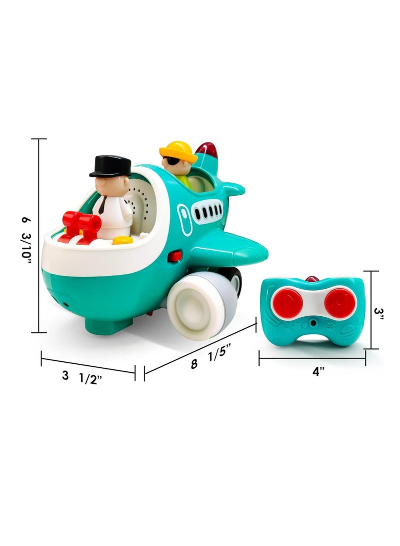 BAYBEE ألعاب أطفال صغار - طائرة تحكم عن بعد - ألعاب أطفال تظاهرية - أوضاع متعددة - ألعاب طائرة وسيارة ممتعة بالضوء والموسيقى للأطفال - Image 5