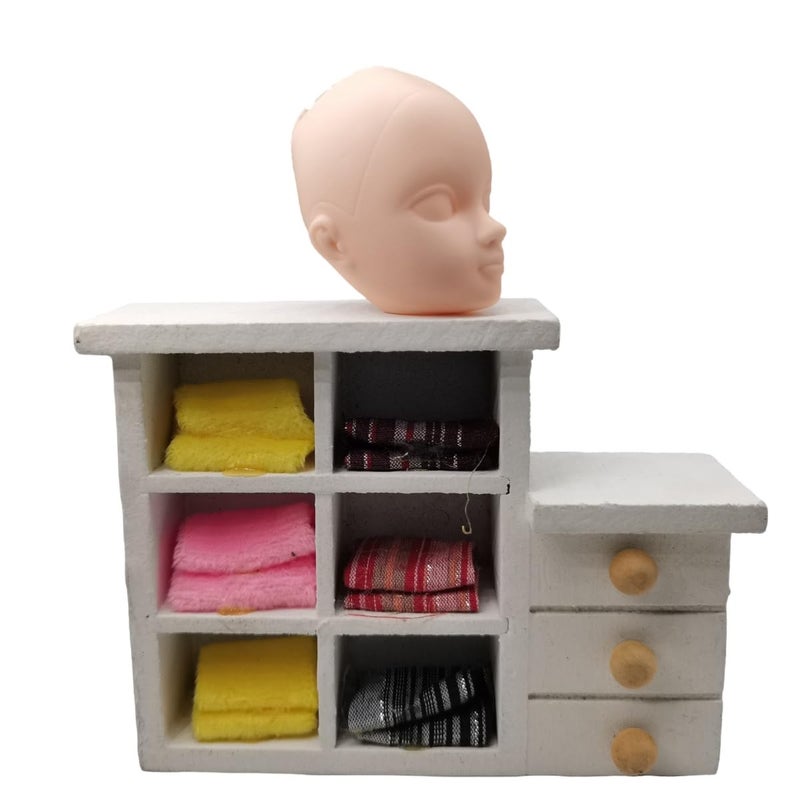 DoubleWood 10pcs 1/6 Doll Head Soft Plastic Toy Doll Repainting Practice Makeup White Double-fold Eyelid DIY Heads for BJD Make Up - Image 5