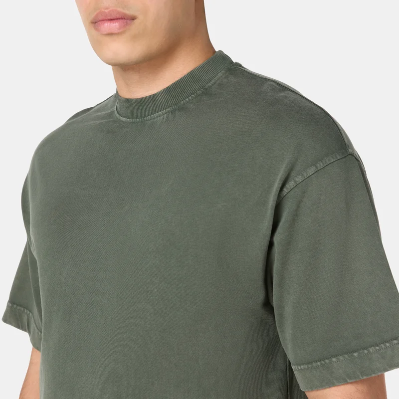 Sun and Sand Sports Green Men's Washed T-Shirt for Men | Best Price UAE