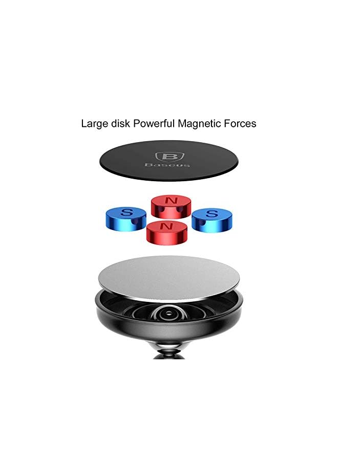 Baseus حامل مغناطيسي على متن السيارة أسود - Image 3