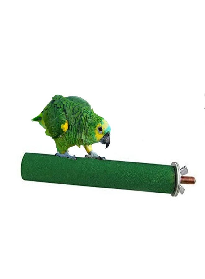 Litewoo 2 PCS Bird Perch Stand Toy Parrot Colorful Sand Wooden Stand + Natural Prickly Ash Wood Platform Paw Grind Trim Beak Nail for Parakeet Budgie Cockatiel Cockatoo Finch Lovebird Cage Accessories - Image 5