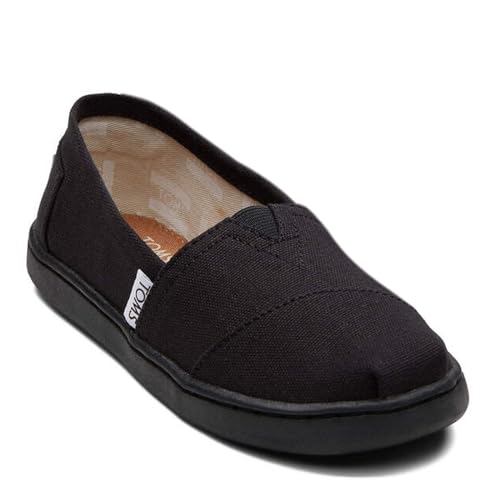 TOMS unisex child Espadrille Sneaker, Black, 6 Big Kid US - Image 2
