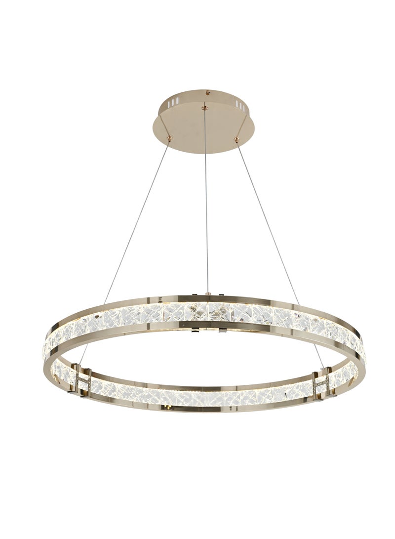 Hummer Modern golden chandelier with 3 60-watt lights - Image 4