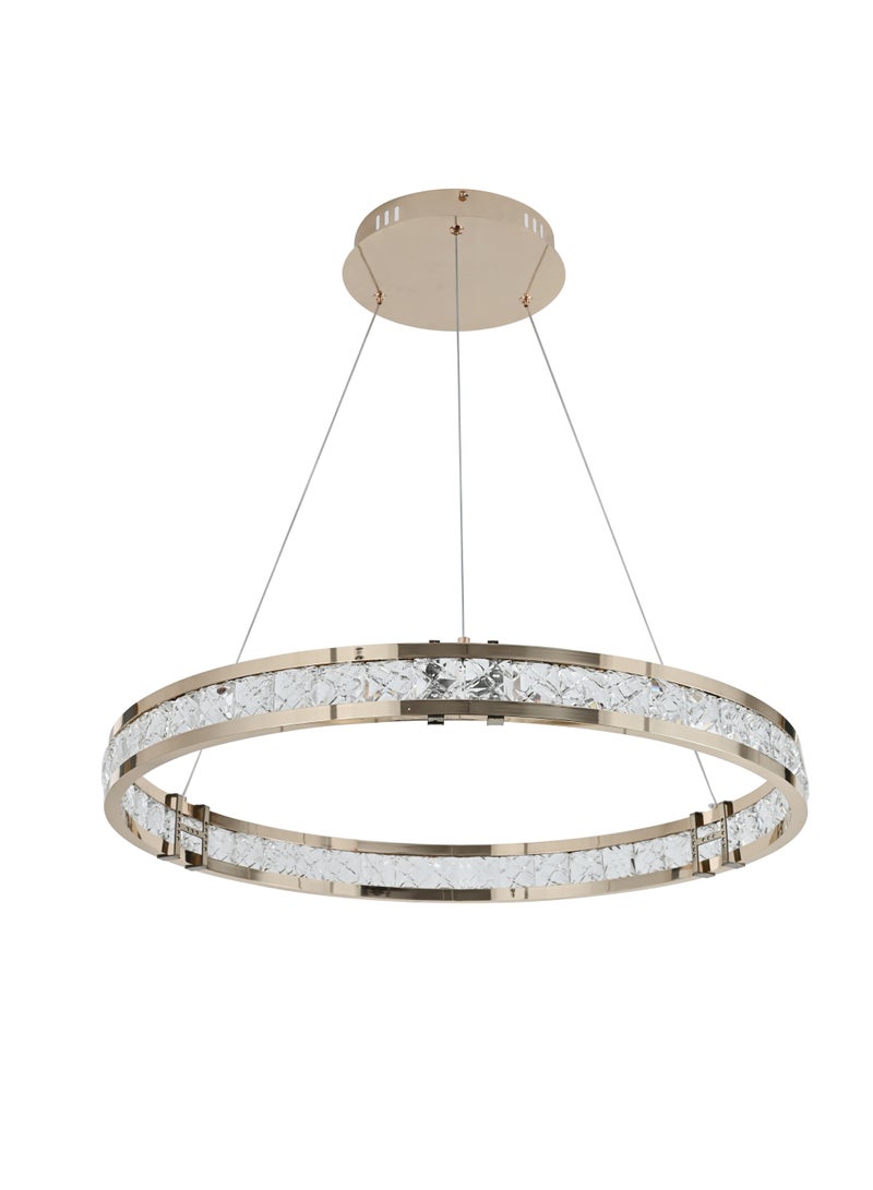 Hummer Modern golden chandelier with 3 60-watt lights - Image 2