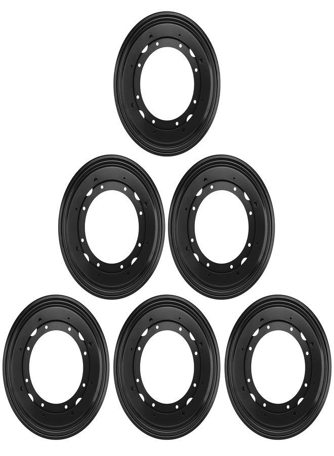 GENHAKON 6 PCS 9 Inch Black Lazy Susan Turntable Bearing Plate, Lazy Susan Bearings Base, Lazy Susan Hardware, Easy Installation, Solid Metal Construction, for Home and Industrial, by GENHAKON - Image 1