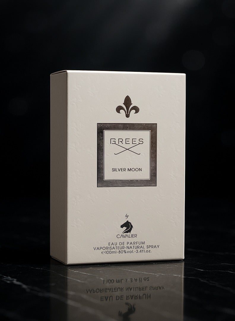 Cavalier Perfume Luxury Unisex Perfume The Cavalier Grees Silver Moon Perfume 100ml | Long Lasting Unisex Perfume with Fresh Fruity & Green Fragrance with Floral & Aromatic Touch | The Best Eau de Parfum For Men & Women - Image 5