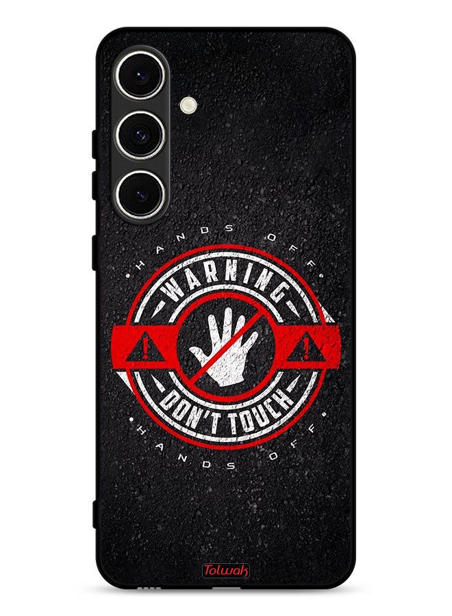 Tolwak Samsung Galaxy S24 FE 5G Protective Case Cover Warning Do Not Touch - Image 1