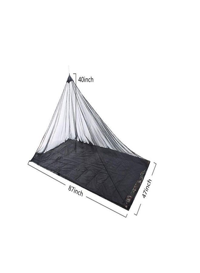 DENPETEC شبكة ناموسية دينبيتيك لسرير التخييم مدمجة وخفيفة الوزن مع حقيبة حمل، للتخييم، الفراش، الفناء - Image 2