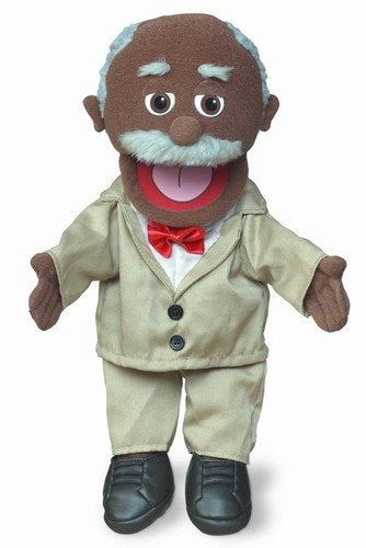 Silly Puppets 14 Pops Black Grandfather Hand Puppet - Image 1