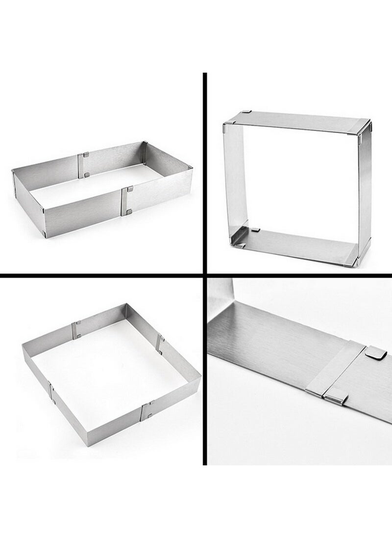 Nar Kalıp Narkalıp Square Adjustable Cake Mold 15 - 28 cm Depth 8 cm  - Image 3