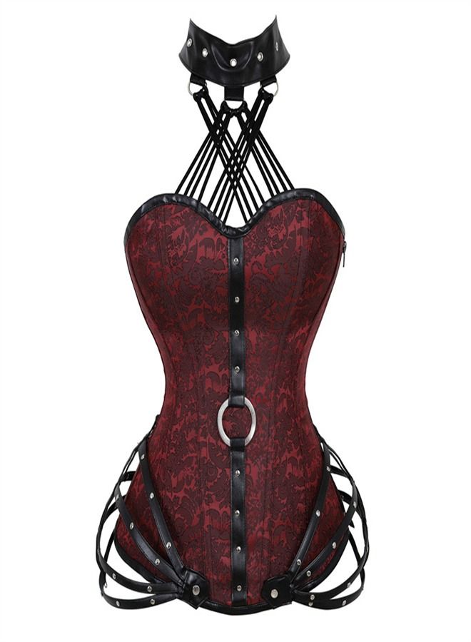 Loquat Side zip tight court Corset Red  - Image 1