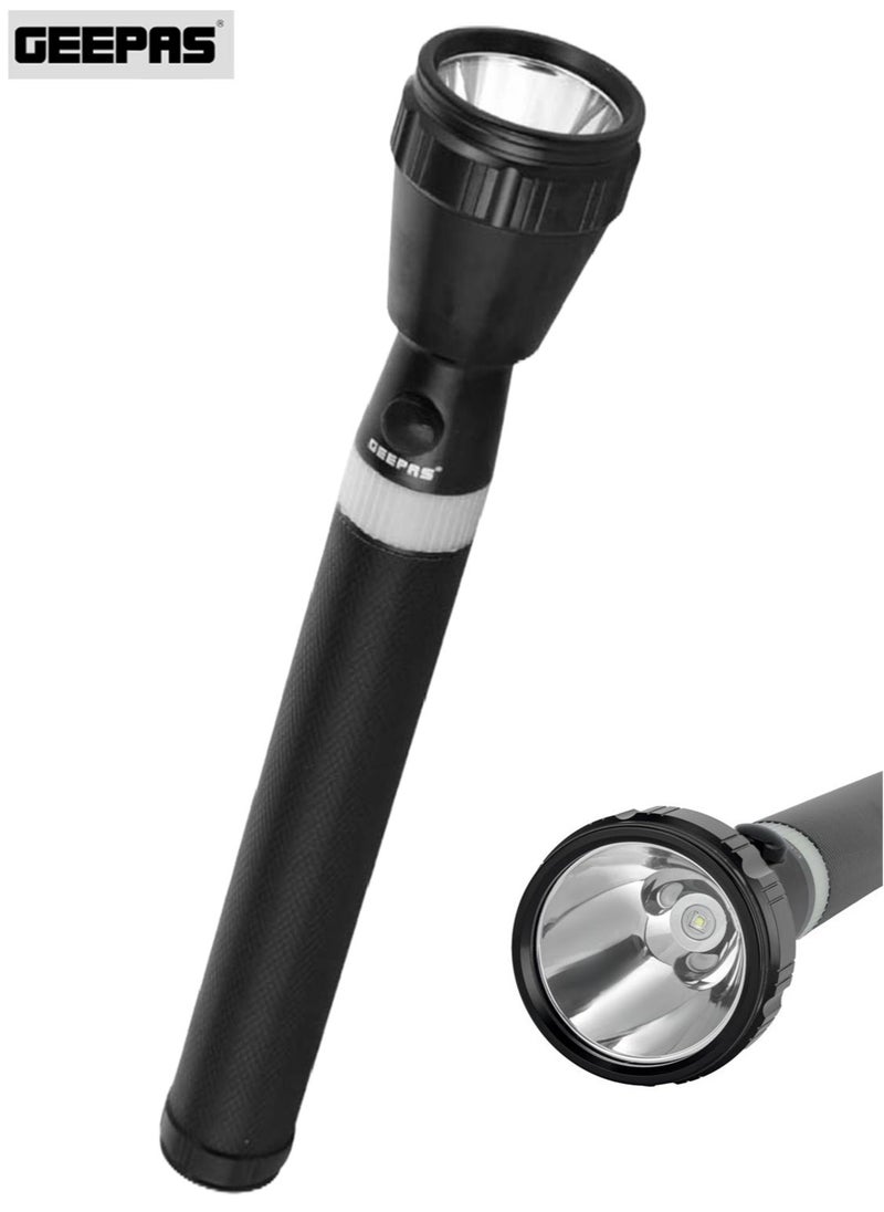 GEEPAS Rechargeable LED Flashlight - Geepas GFL51031N Rechargeable Led Flashlight - Torch With 2000 Meters Range, Portable Design & 3 Hours Working |Perfect For Camping Bicycle Hiking Emergency,  - Image 1
