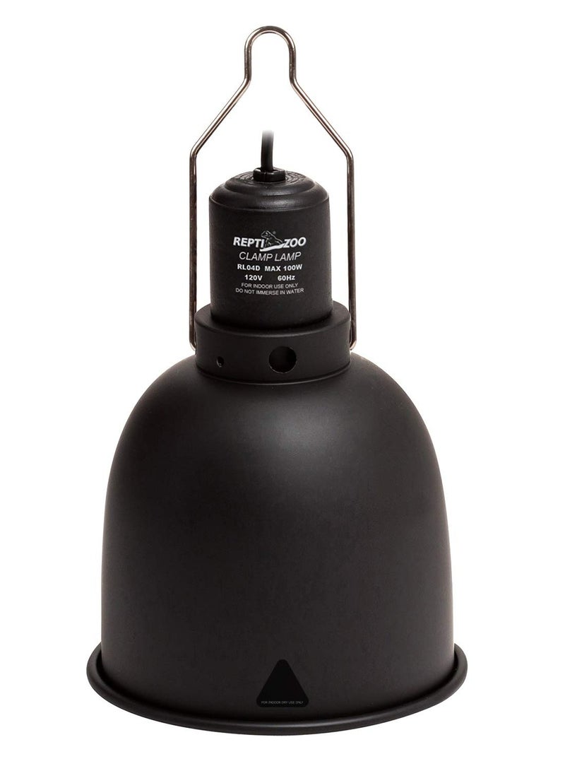 REPTIZOO REPTI ZOO 5.5 Inch Deep Dome Lamp Cap Lamp Fixture,Optical Reflection Cover for Reptile Glass Terrariums (RL04D)  - Image 1