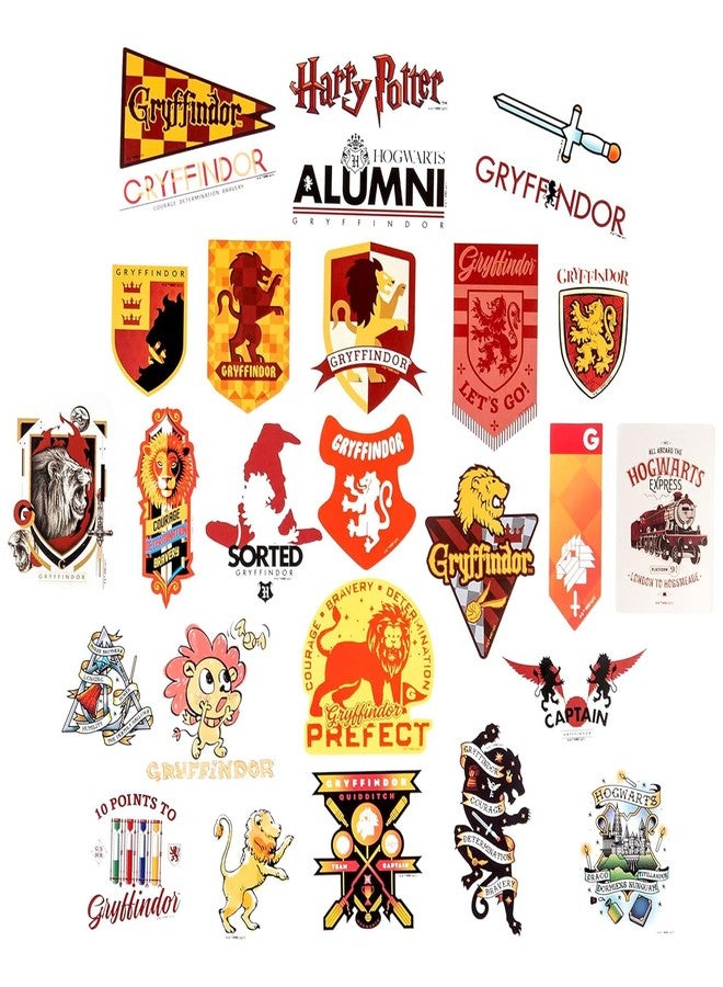 Conquest Journals Harry Potter Gryffindor Hogwarts House Sticker Set, 5 Hologram Stickers, Waterproof, UV & Scratch-Resistant, Decals for Laptops, Water Bottles & More, Officially Licensed (60-Count) - Image 3